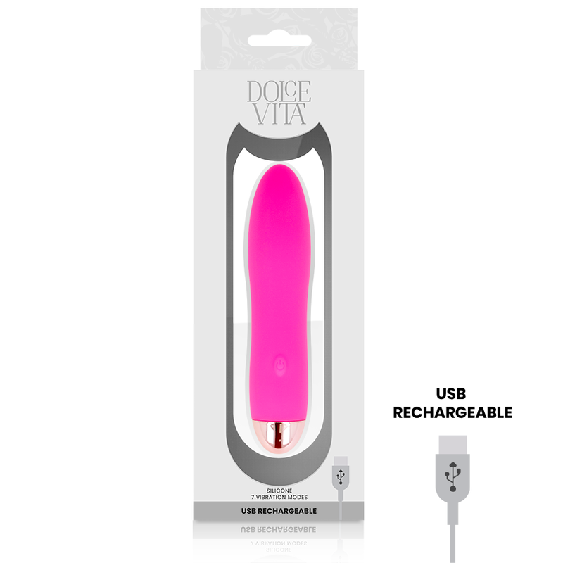 Dolce Vita - Vibrateur Rechargeable Quatre Rose 7 Vitesses | SexDelice – Image 4