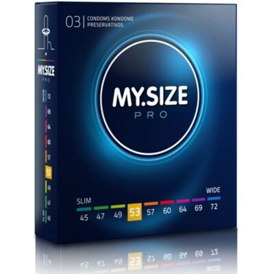 Préservatifs MY.SIZE PRO 53mm - Latex VYTEX - Boîte 3 unités