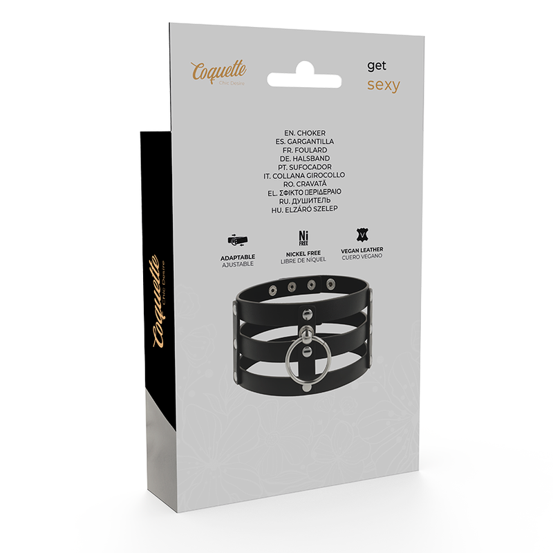 COQUETTE CHIC DESIRE - RAS DE COU EN CUIR VÉGAN STYLE FÉTICHE – Image 8