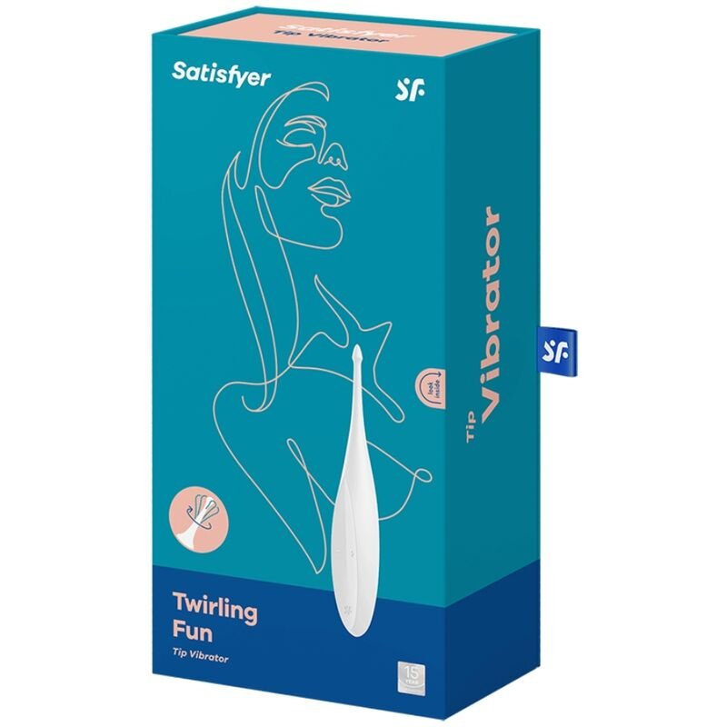 SATISFYER - VIBRATEUR TWIRLING FUN TIP BLANC – Image 5