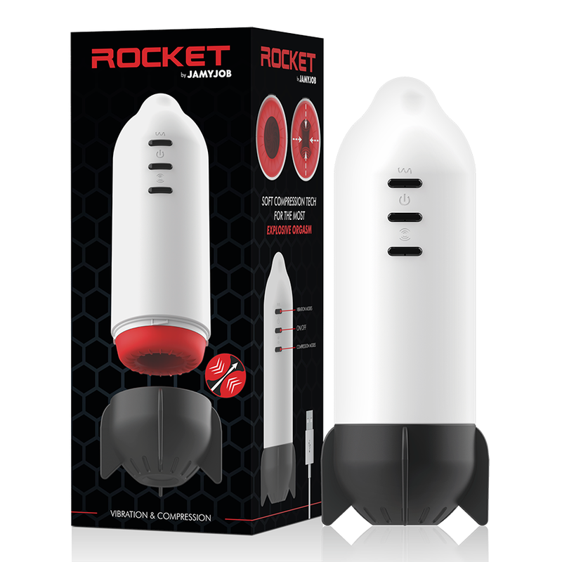 Jamyjob - Masturbateur Rocket Technologie De Compression Douce Et Vibration | SexDelice