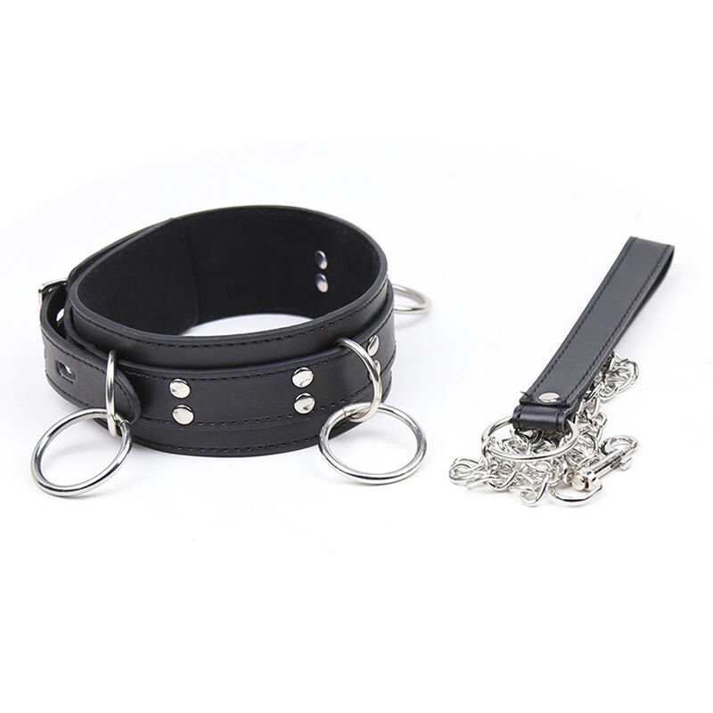 OHMAMA FETISH - COLLIER DE SOUMISSION AVEC 3 ANNEAUX – Image 5