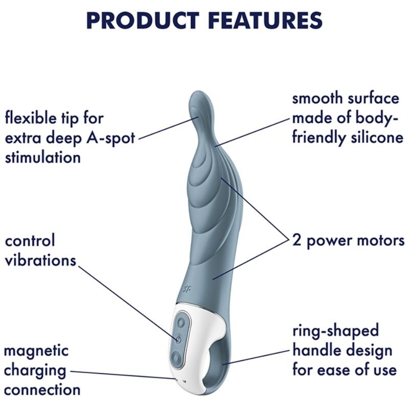Satisfyer - Vibrateur Amazing 2 Aspot Gris | SexDelice – Image 5