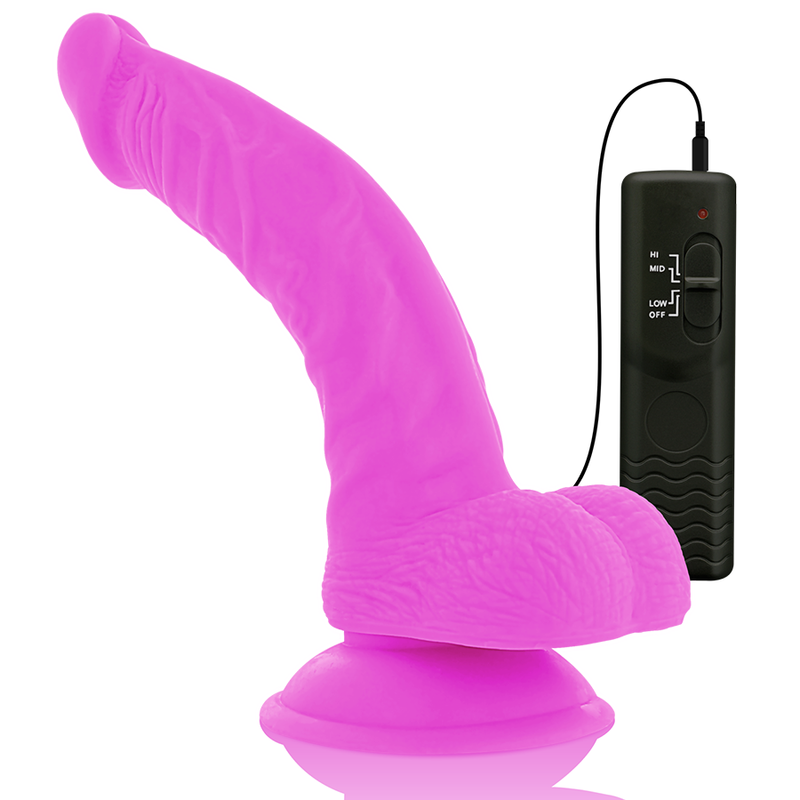 DIVERSIA - DILDO VIBRANT FLEXIBLE VIOLET 21.5 CM -O- 4.5 CM – Image 8