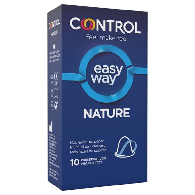 Préservatifs Control Nature Easy Way - Applicateur - Boîte 10 unités