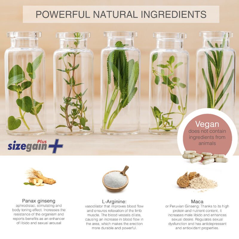 500 COSMETICS - PILULES SIZEGAIN PLUS POUR AGRANDIR LE PÉNIS – Image 3