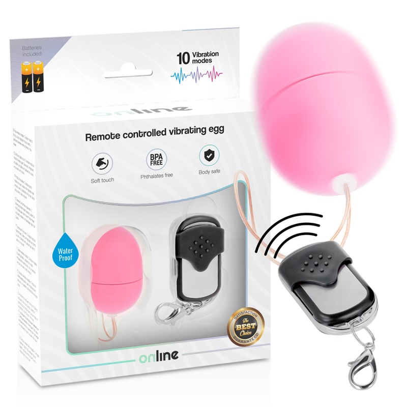 Online - Oeuf Vibrant Télécommande S Rose | SexDelice
