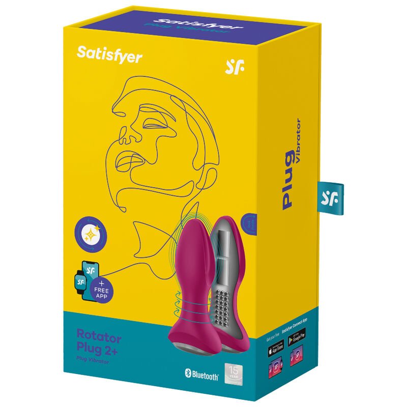 Satisfyer - Application De Plug Vibrant Rotator Plug 2+ Rouge | SexDelice – Image 6