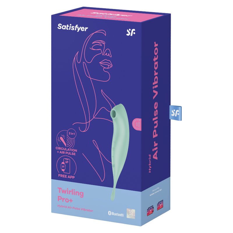 Satisfyer - Application De Stimulateur Et Vibrateur Twirling Pro+ Vert | SexDelice – Image 4