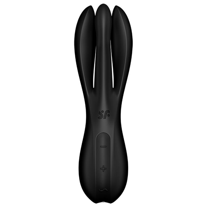 SATISFYER - VIBRATEUR THREESOME 2 NOIR – Image 3