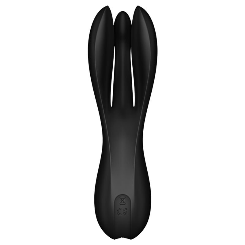SATISFYER - VIBRATEUR THREESOME 2 NOIR – Image 5