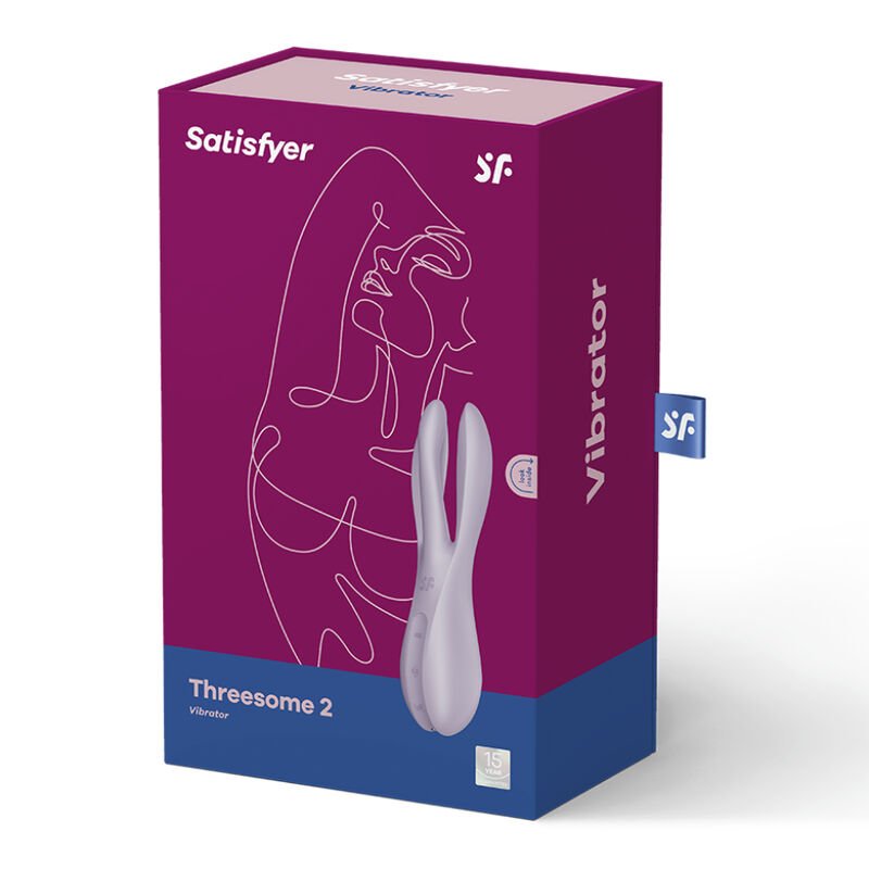 SATISFYER - VIBRATEUR THREESOME 2 VIOLET – Image 6
