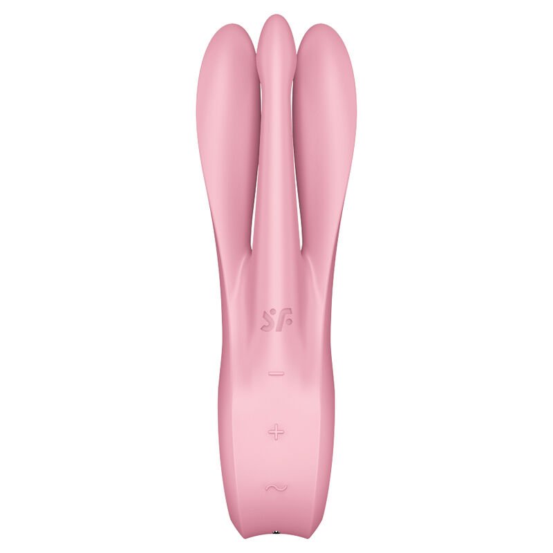 SATISFYER - VIBRATEUR THREESOME 1 ROSE – Image 3