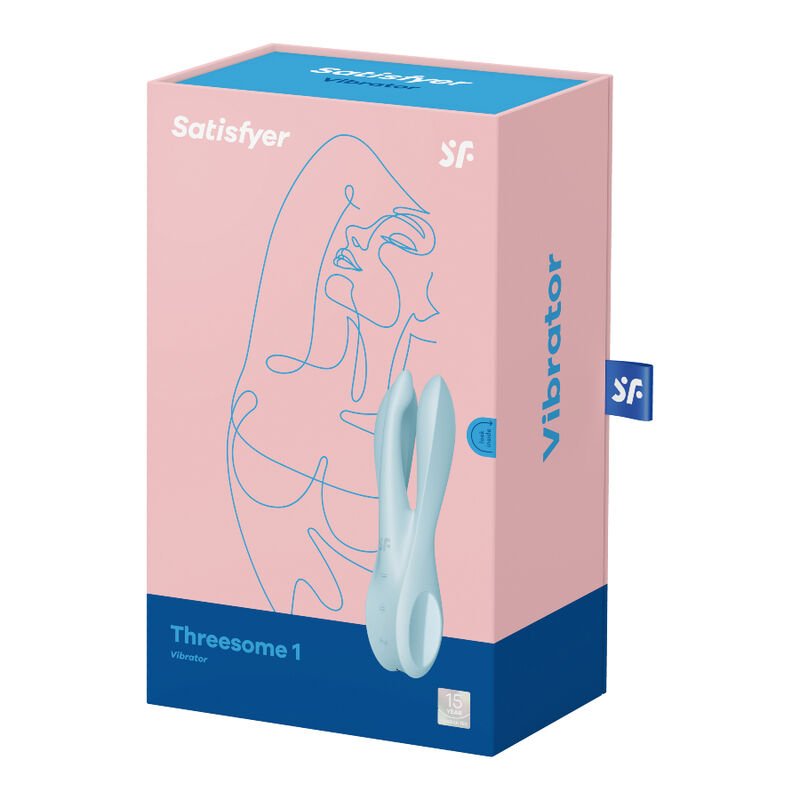 SATISFYER - VIBRATEUR THREESOME 1 BLEU – Image 6
