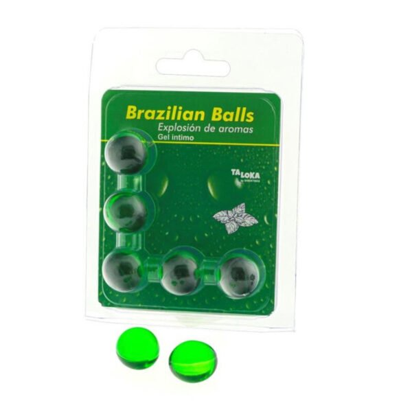 Taloka - 5 Boules Brésiliennes Gel Intime Menthe | SexDelice