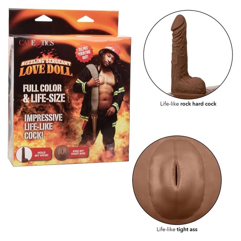 Poupée Gonflable Homme Taille Réelle – Sergent Love Doll Modèle 2 (CalExotics) – Image 3