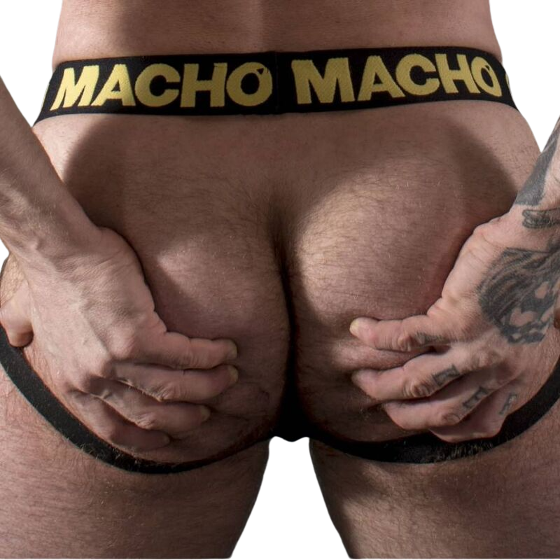 MACHO - MX25AC JOCK CUIR JAUNE L