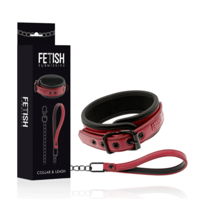 Fetish Submissive Dark Room - Collier Avec Laisse Avec Doublure En Néoprène | SexDelice
