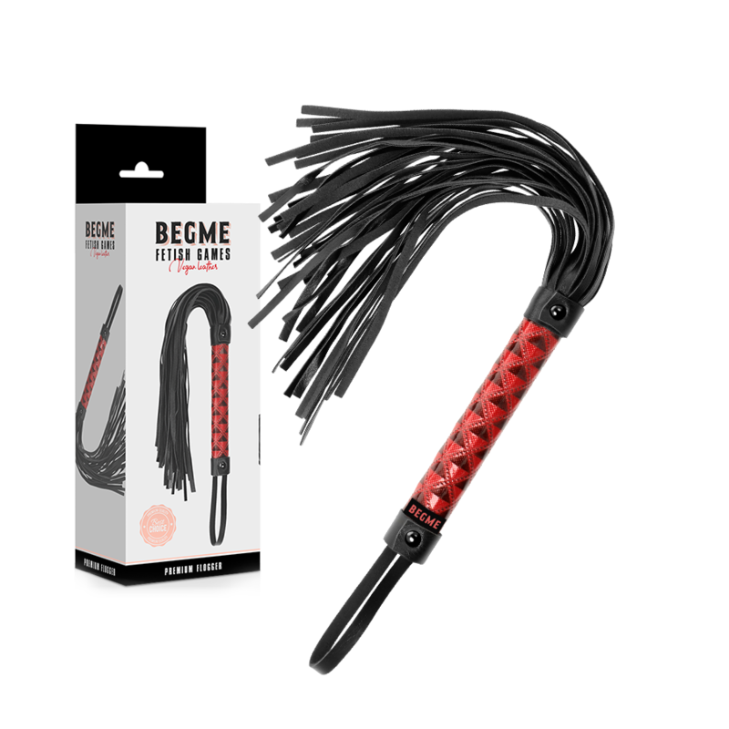 BEGME - FLOGGER EN CUIR VÉGAN ÉDITION ROUGE – Image 3