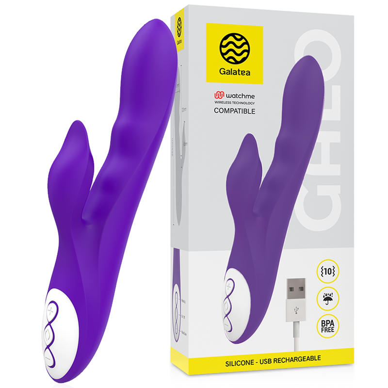 Galatea - Galo Vibromasseur Violet + Télécommande Watchme | SexDelice