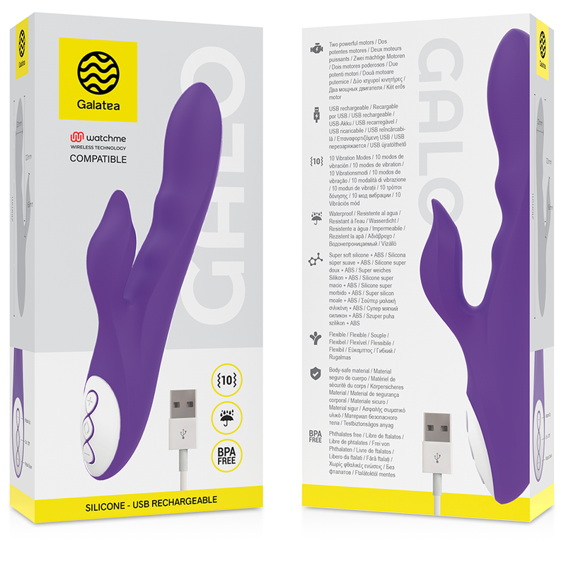 Galatea - Galo Vibromasseur Violet + Télécommande Watchme | SexDelice – Image 3