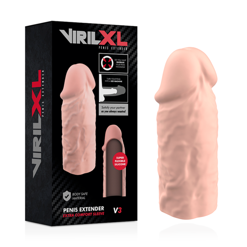 VIRILXL - EXTENSION NATURELLE DU PÉNIS EN SILICONE LIQUIDE V3 – Image 3