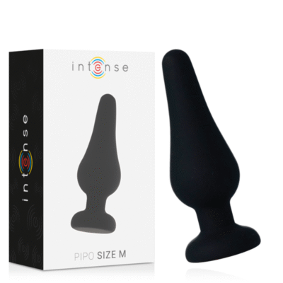 Intense - Plug Anal Pipo M Silicone Noir 11 CM | SexDelice