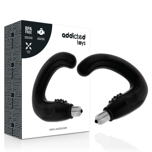 Masseur Anal de Prostate Vibrateur en TPR - Noir