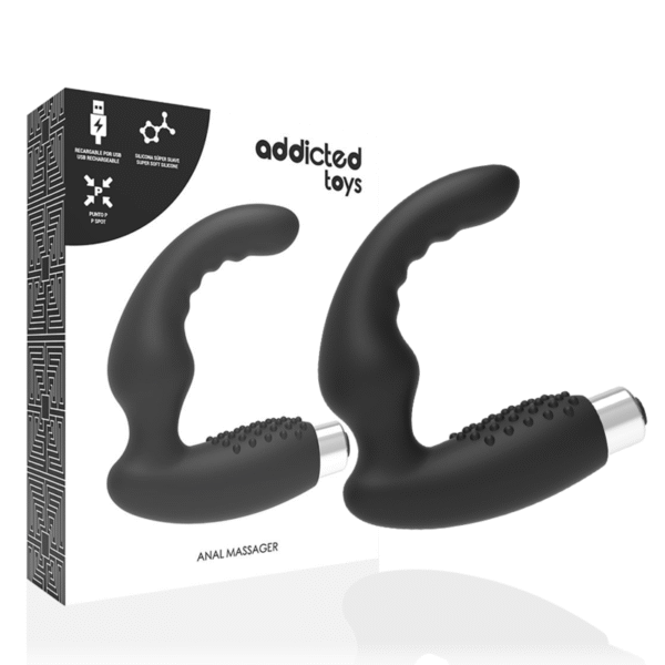 Vibreur Prostatique Rechargeable  Modèle 3- 10 Modes et Silicone Médical