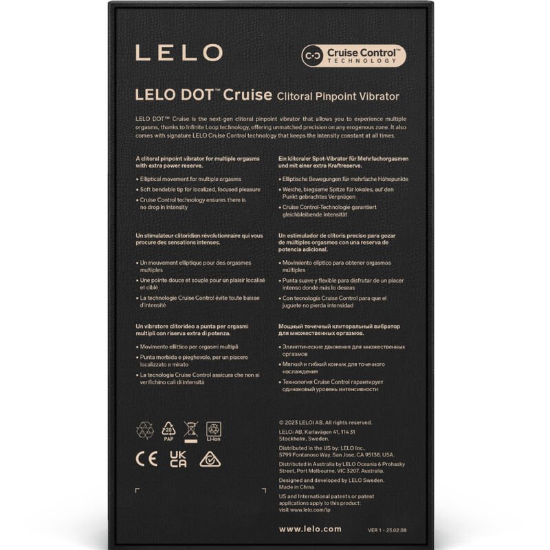 Lelo - Stimulateur De Clitoris Dot Cruise Jaune | SexDelice – Image 8