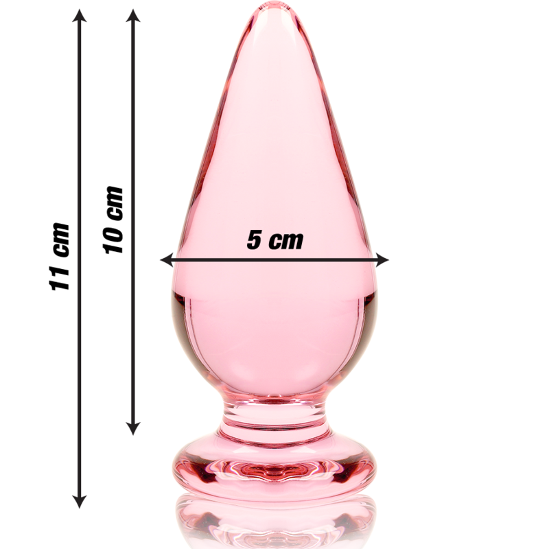 NEBULA SERIES BY IBIZA - PLUG ANAL MODÈLE 4 VERRE BOROSILICATE ROSE 11 CM -O- 5 CM – Image 4