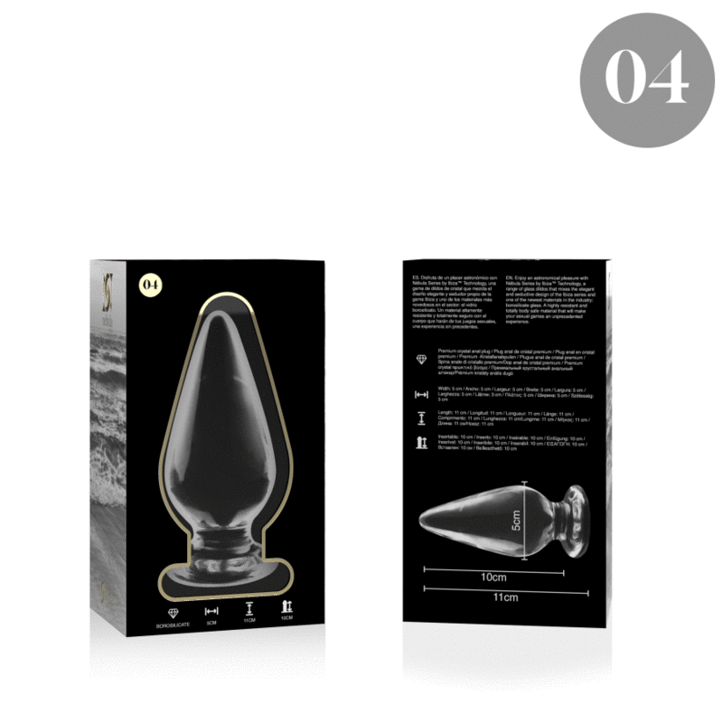 Nebula Series By Ibiza - Plug Anal Modèle 4 Verre Borosilicate Clair 11 CM -O- 5 CM | SexDelice – Image 5