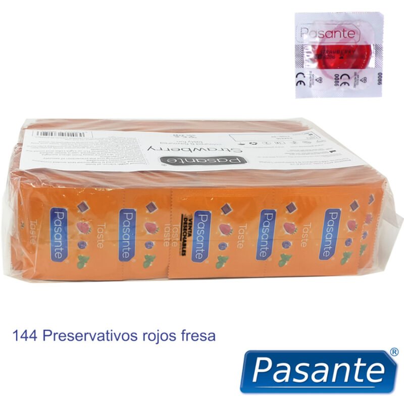 Pasante - Préservatifs Saveur Fraise Sac 144 Unités | SexDelice – Image 4