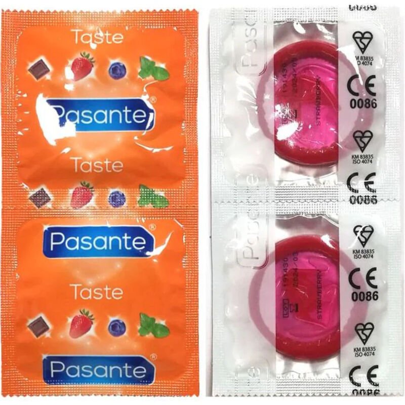 Pasante - Préservatifs Saveur Fraise Sac 144 Unités | SexDelice