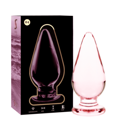 NEBULA SERIES BY IBIZA - PLUG ANAL MODÈLE 4 VERRE BOROSILICATE ROSE 11 CM -O- 5 CM