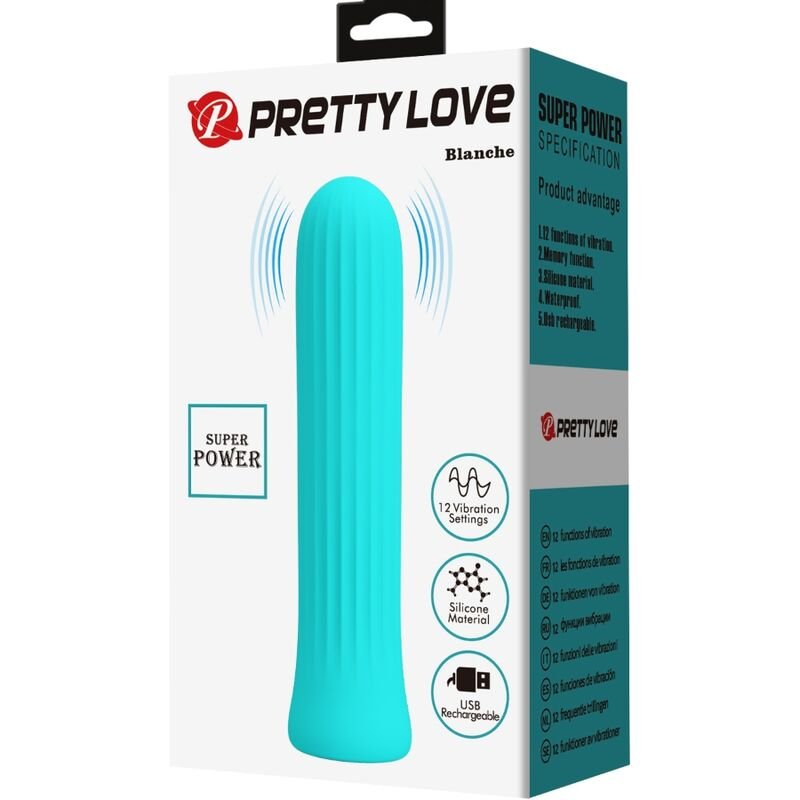 PRETTY LOVE - BLANCHE VIBRATEUR STIMULATEUR BLEU – Image 8