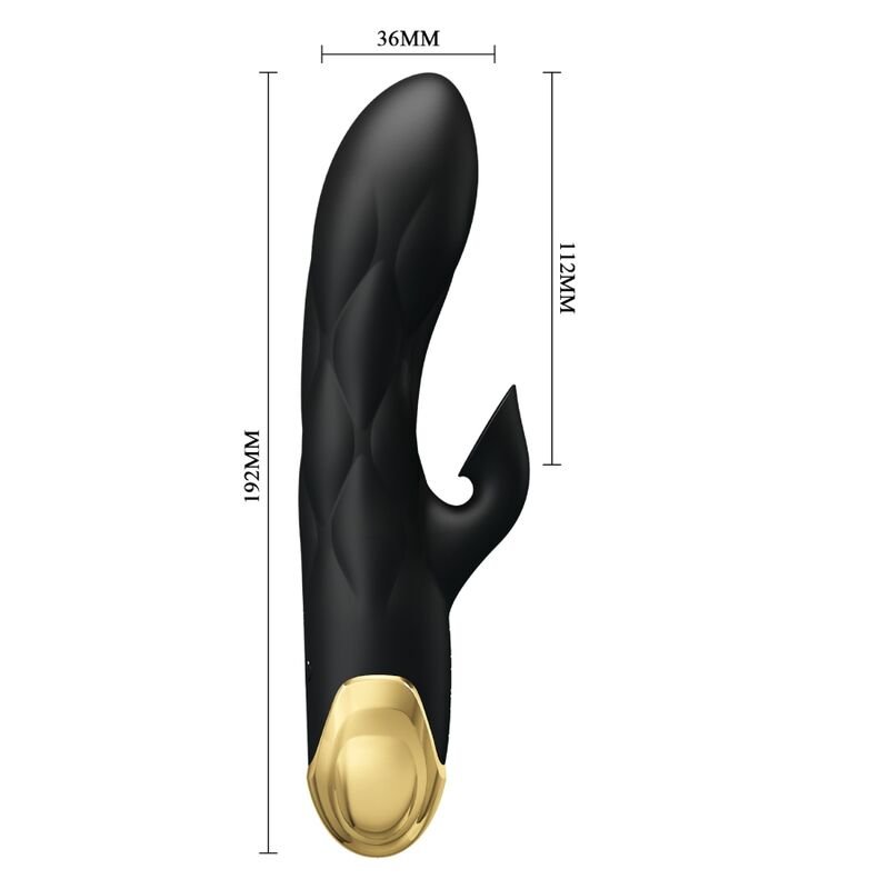 Pretty Love - Vibrateur De Luxe Rechargeable Noir Plaqué Or | SexDelice – Image 5