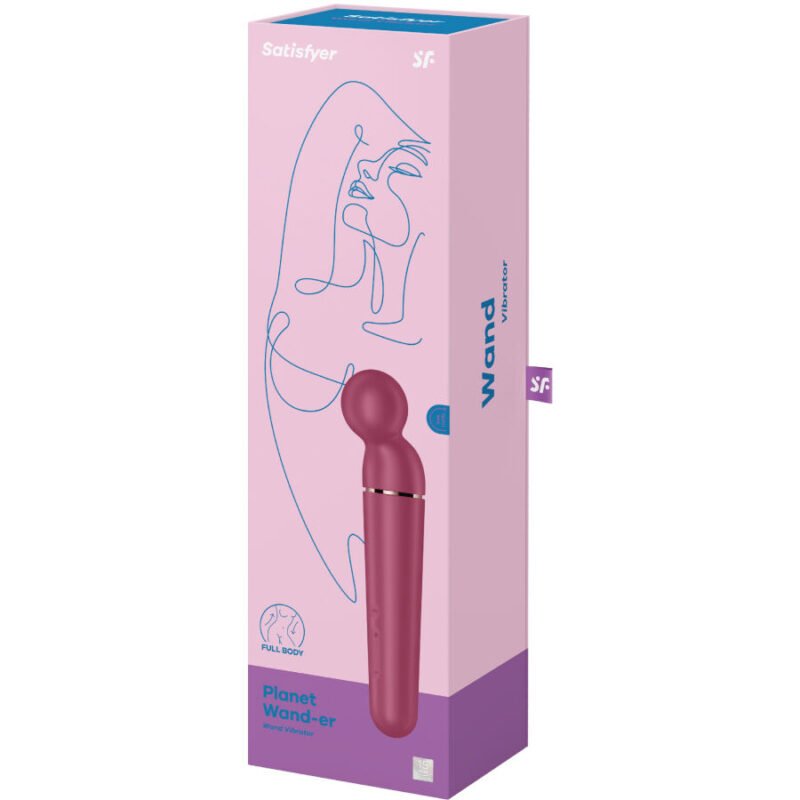 SATISFYER - PLANET WAND-ER VIBRATEUR MASSAGER BERRY – Image 7