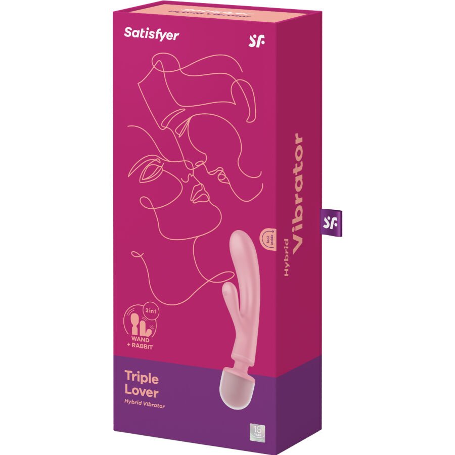 Satisfyer - Masseur Vibrateur Lapin Triple Lover Rose | SexDelice – Image 8