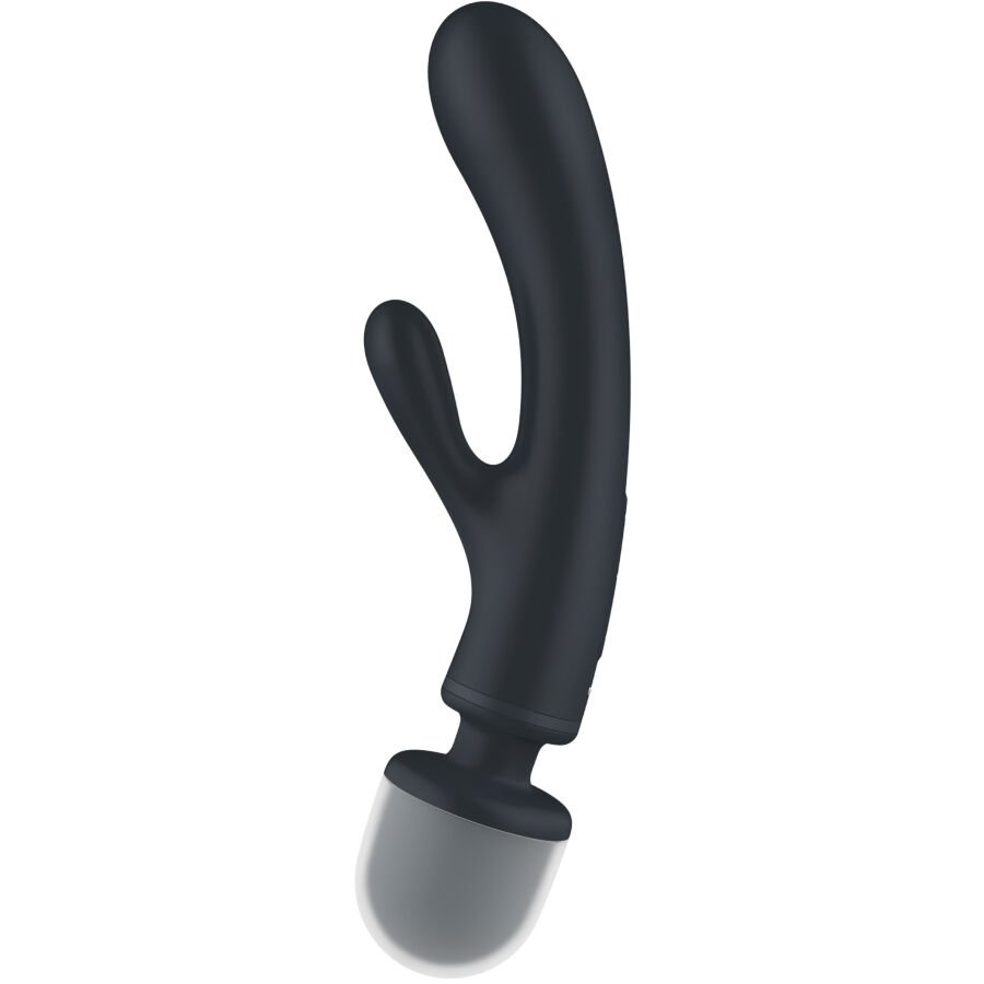 SATISFYER - MASSEUR VIBRATEUR LAPIN TRIPLE LOVER GRIS – Image 4