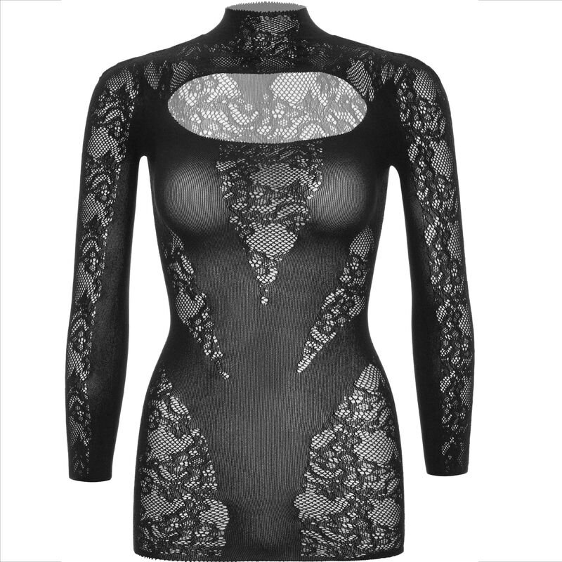 Leg Avenue - Mini Robe Avec Dentelle Manches Longues Noir | SexDelice – Image 10