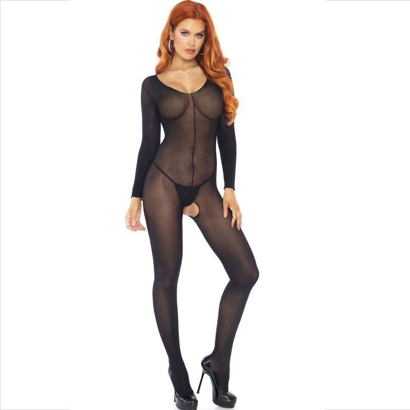 Leg Avenue - Bodystocking Manches Longues Noir | SexDelice – Image 3