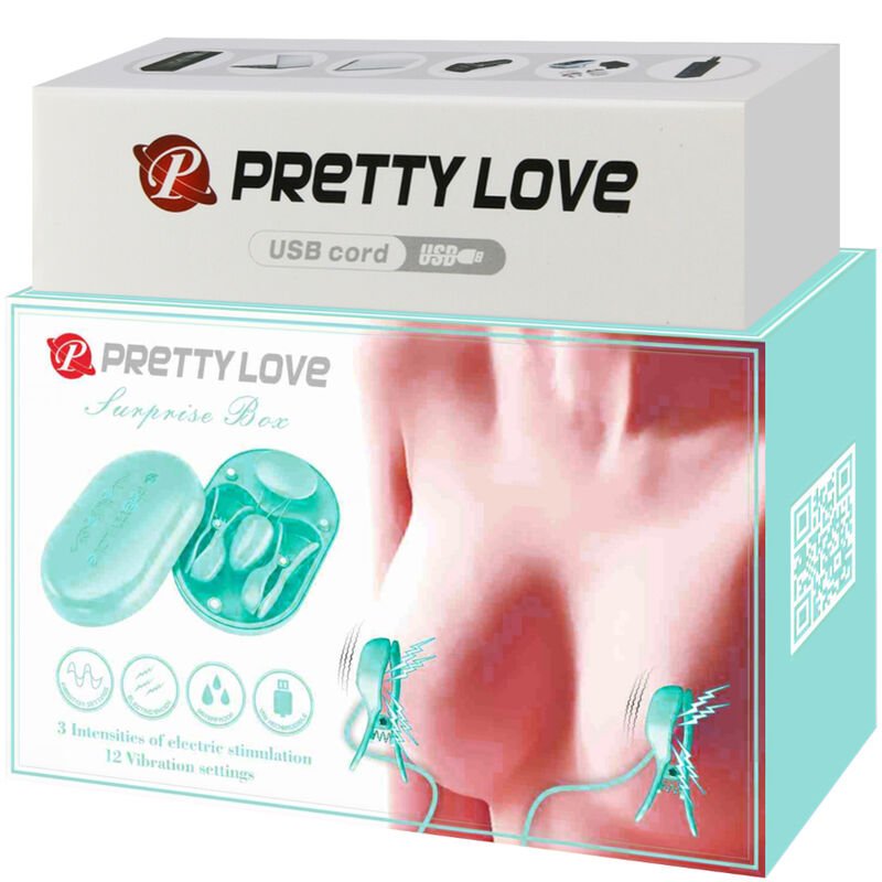 PRETTY LOVE - BOITE SURPRISE PINCE A ELECTRO STIMULATION BLEUE – Image 9