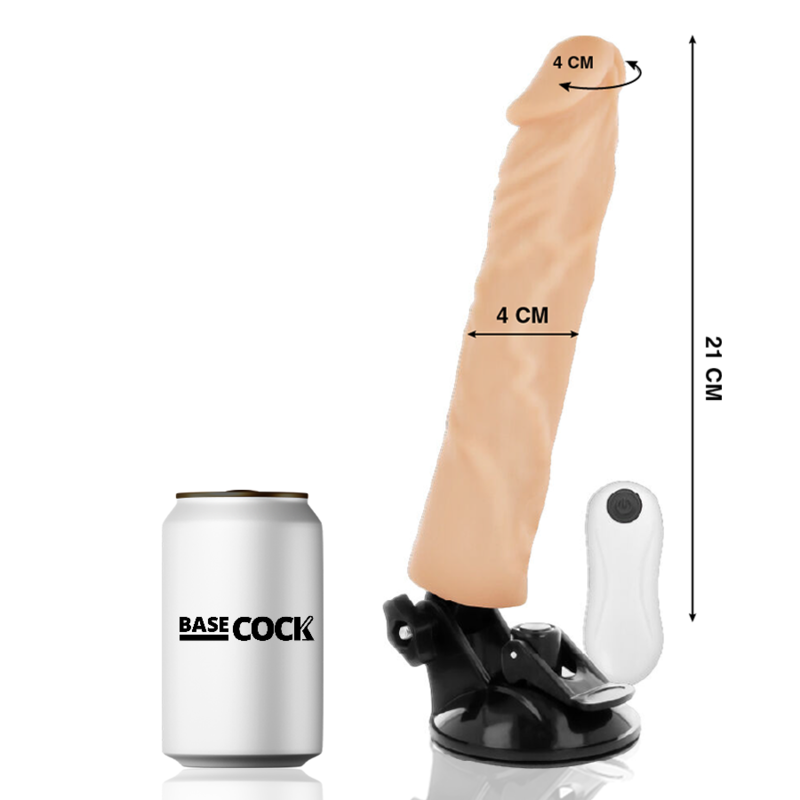 Basecock - Vibrateur Réaliste Télécommande Naturel 21 CM -O- 4 CM | SexDelice – Image 3