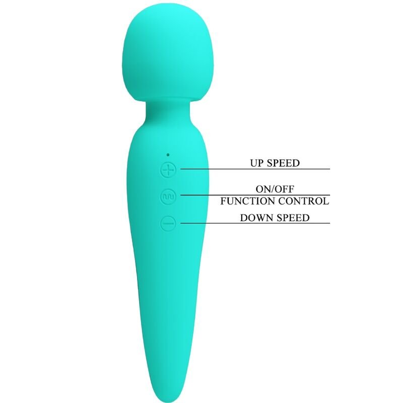 PRETTY LOVE - MASSEUR MEREDITH 12 MODES DE VIBRATION VERT AQUA – Image 8