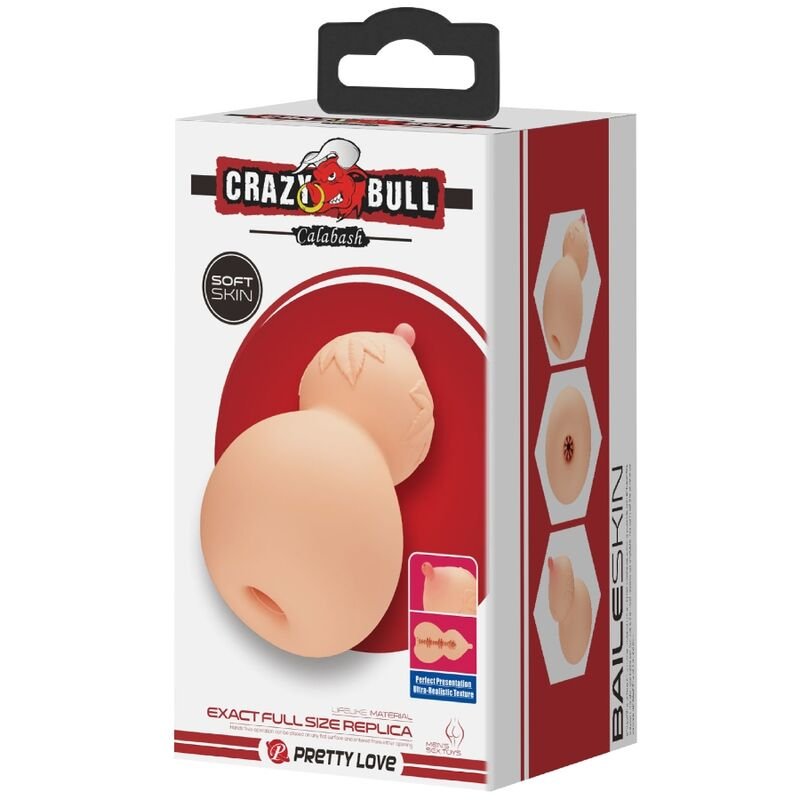 CRAZY BULL - MASTUBADOR EN FORME DE POITRINE CALEBASSE – Image 8