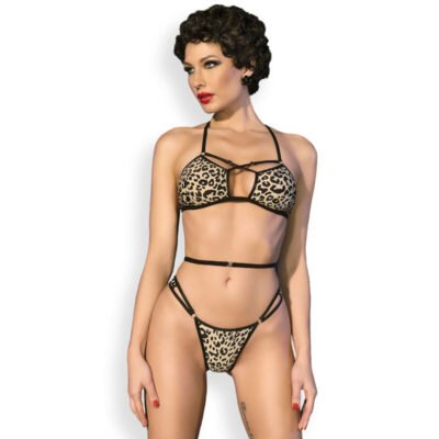Bikini Léopard Entièrement Réglable - Taille S/M