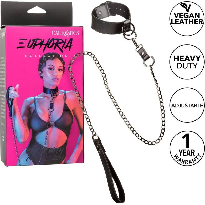 Calexotics - Euphoria Collier Avec Laisse Chaîne | SexDelice – Image 3