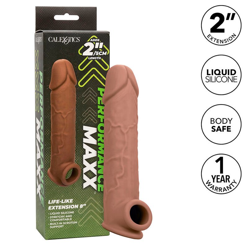 CALEXOTICS - EXTENSION PERFORMANCE MAXX LIFE-LIKE 8 PEAU MARRON – Image 3
