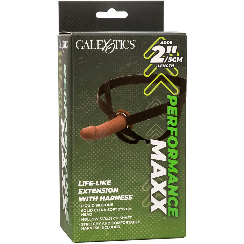 <h3>CalExotics Performance Maxx Réaliste - Extension avec harnais (peau marron)</h3> – Image 17